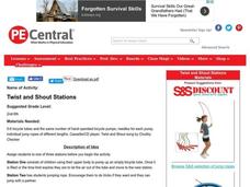 Twist and Shout Stations Lesson Plan