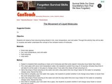 The Movement of Liquid Molecules Lesson Plan