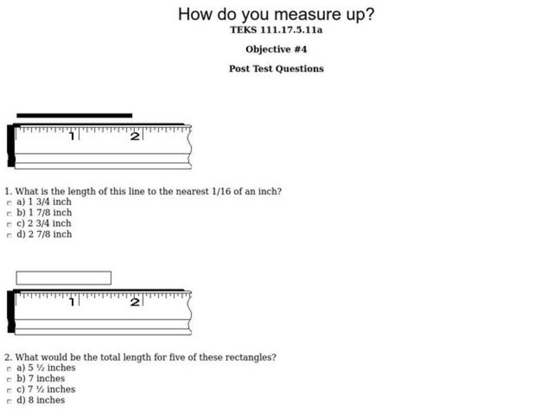 How Do You Measure Up? Interactive