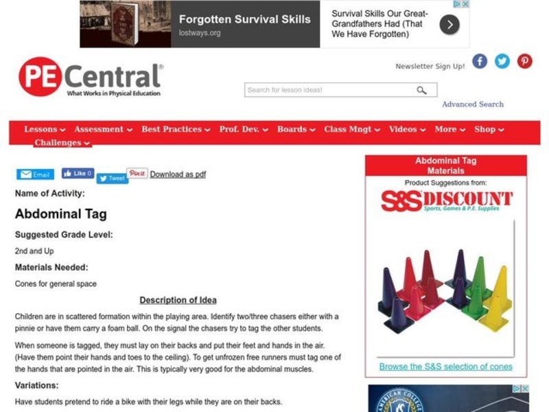 Abdominal Tag Lesson Plan