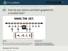 How Do You Name a Set That's Graphed on a Number Line? Instructional Video