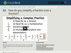 How Do You Simplify a Fraction Over a Fraction? Instructional Video