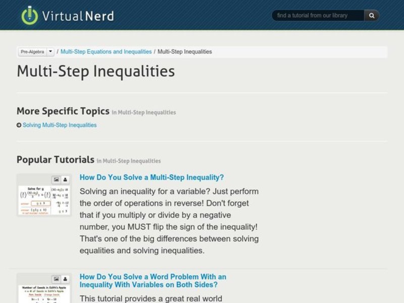 How Do You Solve an Inequality With Variables on Both Sides? Instructional Video