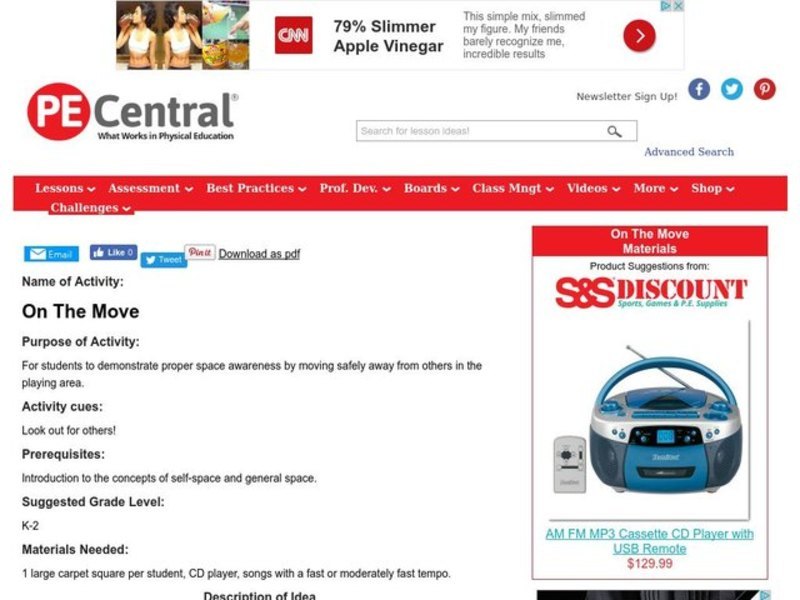 On The Move Lesson Plan