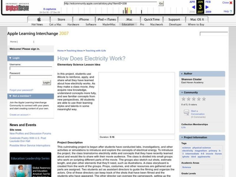 How Does Electricity Work? Lesson Plan