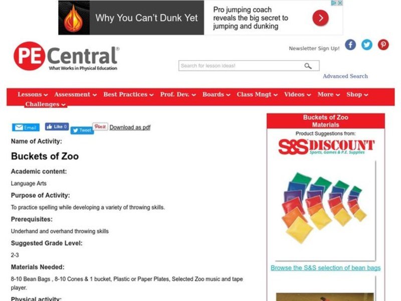 Buckets of Zoo Lesson Plan