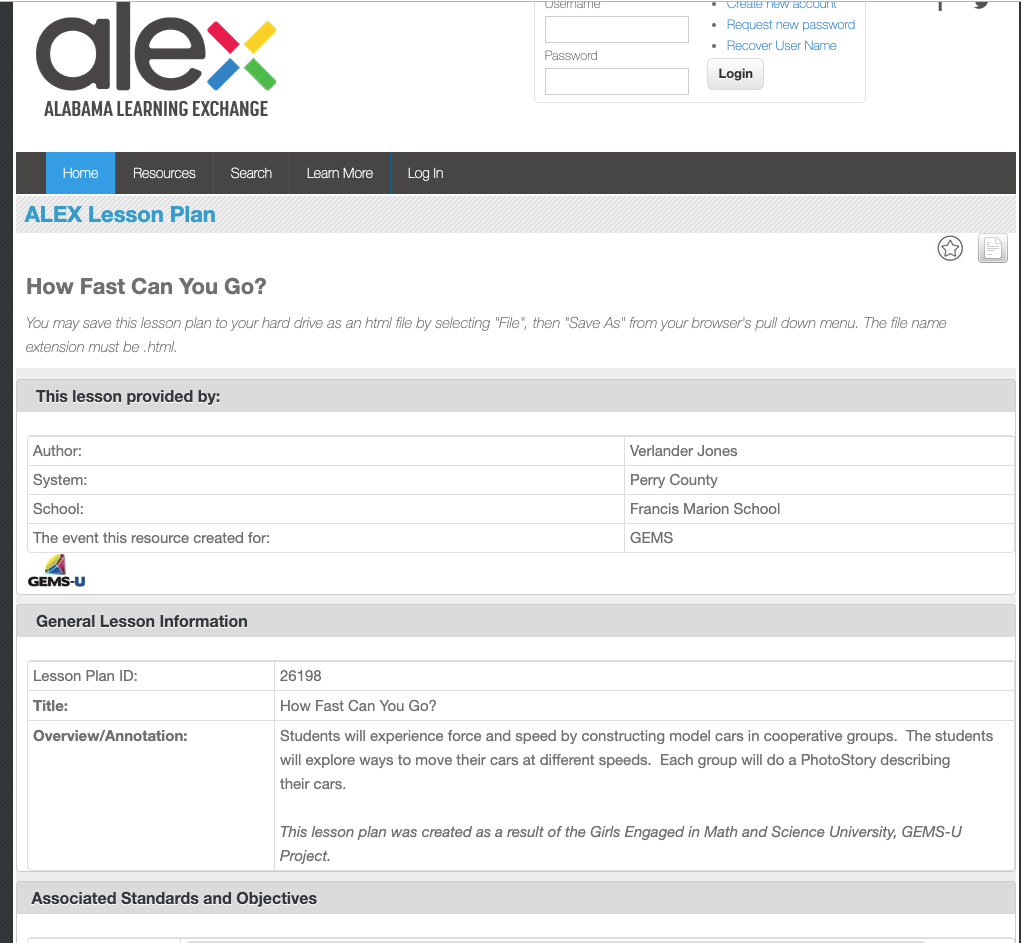 How Fast Can You Go? Lesson Plan