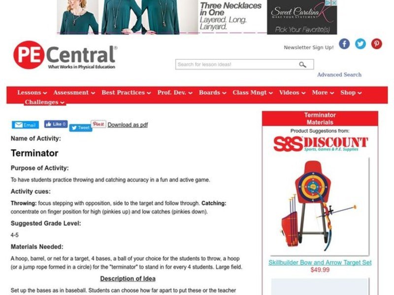 Terminator Lesson Plan