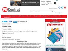 Frizbee Pop Lesson Plan