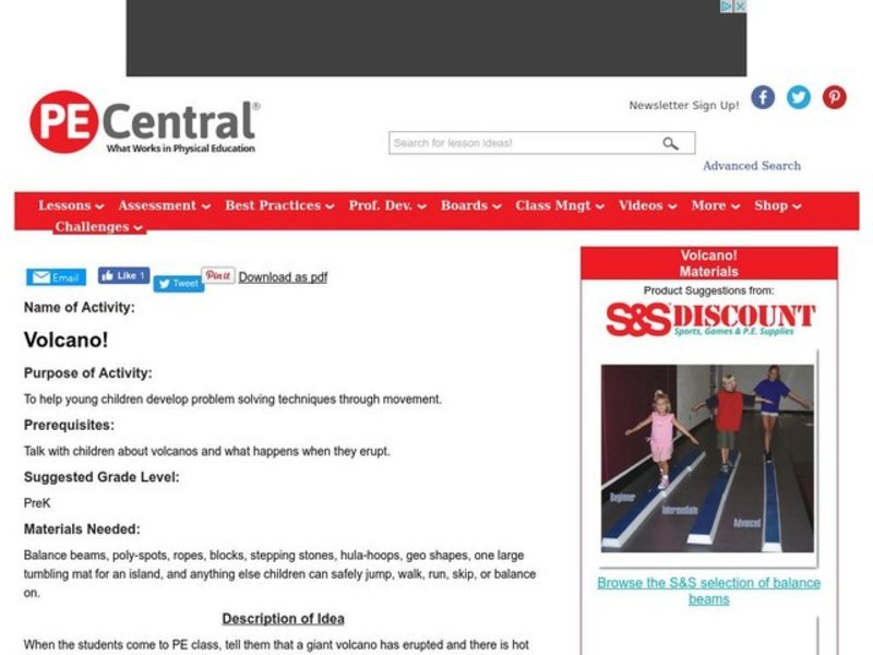 Volcano! Lesson Plan