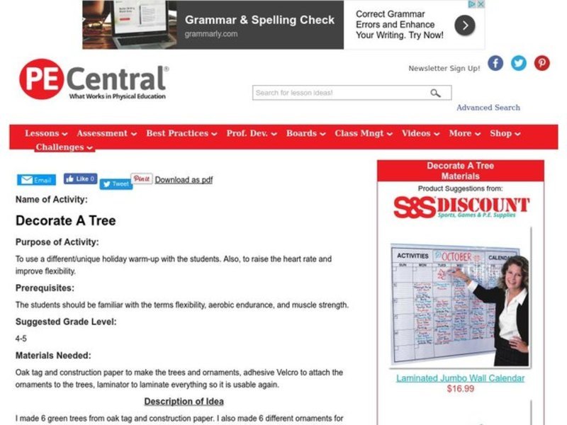 Decorate A Tree Lesson Plan