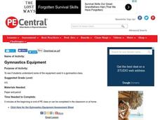 Gymnastics Equipment Lesson Plan