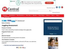 Juggling Assessment Lesson Plan