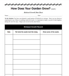 How Does Your Garden Grow? Lesson Plan