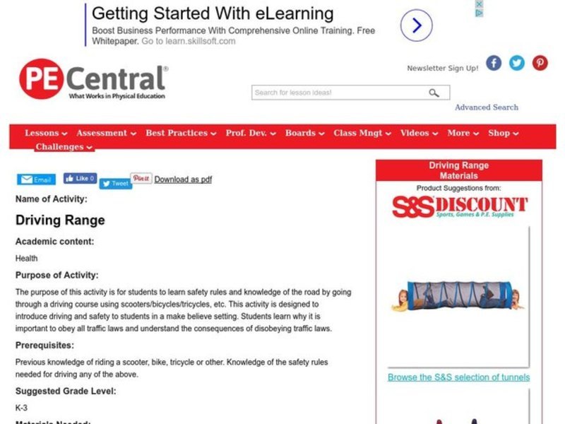 Driving Range Lesson Plan