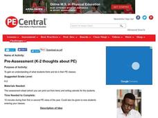 Physical Education Pre-Assessment (K-2) Lesson Plan