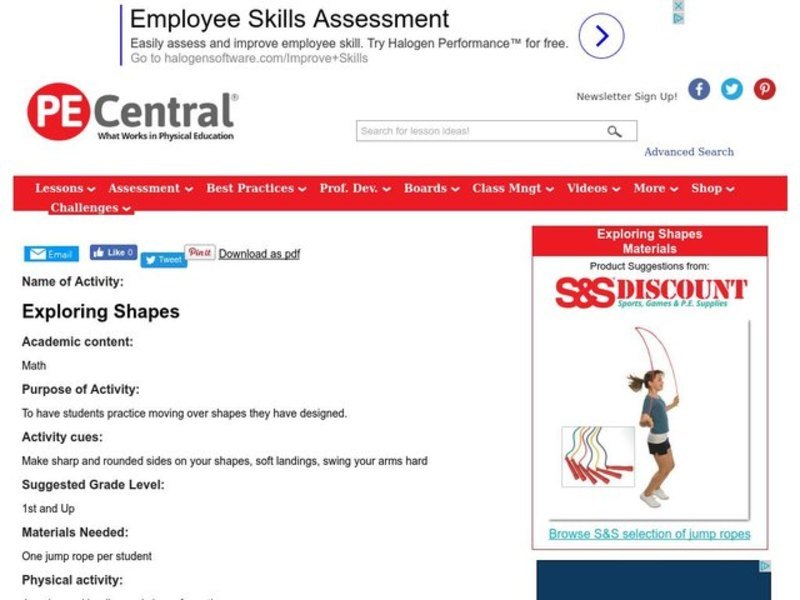 Exploring Shapes Lesson Plan