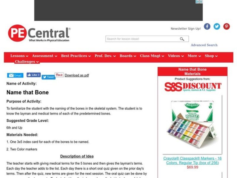 Name that Bone Lesson Plan
