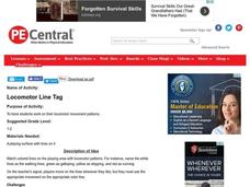 Locomotor Line Tag Lesson Plan