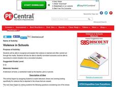 Violence in Schools Lesson Plan