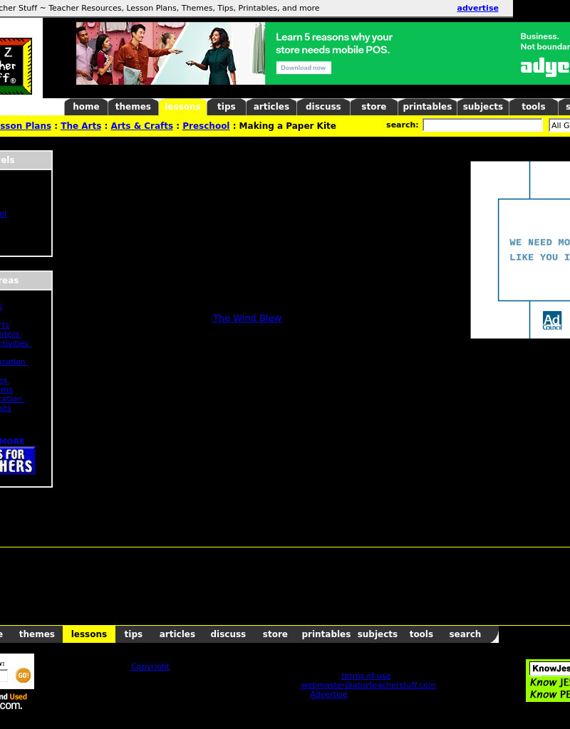 Making a Paper Kite Lesson Plan