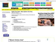 Spider Tea Cakes - Miss Spiders Tea Party Lesson Plan