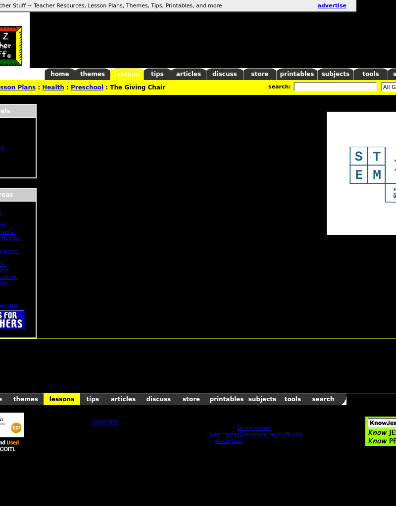 The Giving Chair Lesson Plan