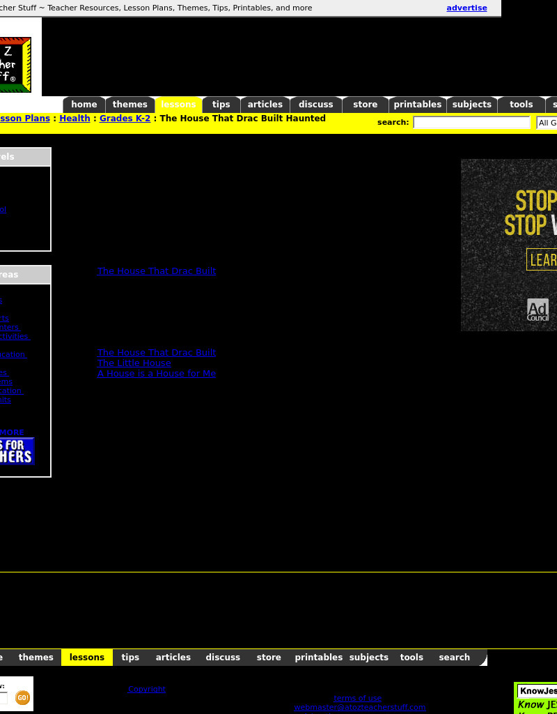 The House That Drac Built Haunted Houses Lesson Plan