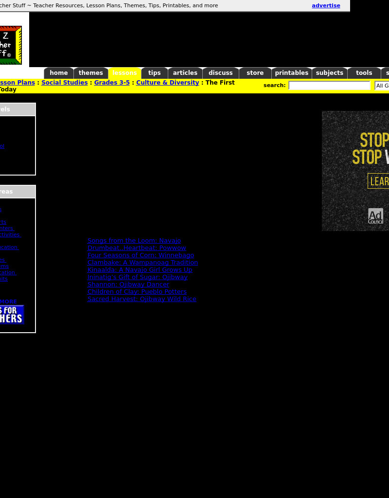 The First Americans Today Lesson Plan