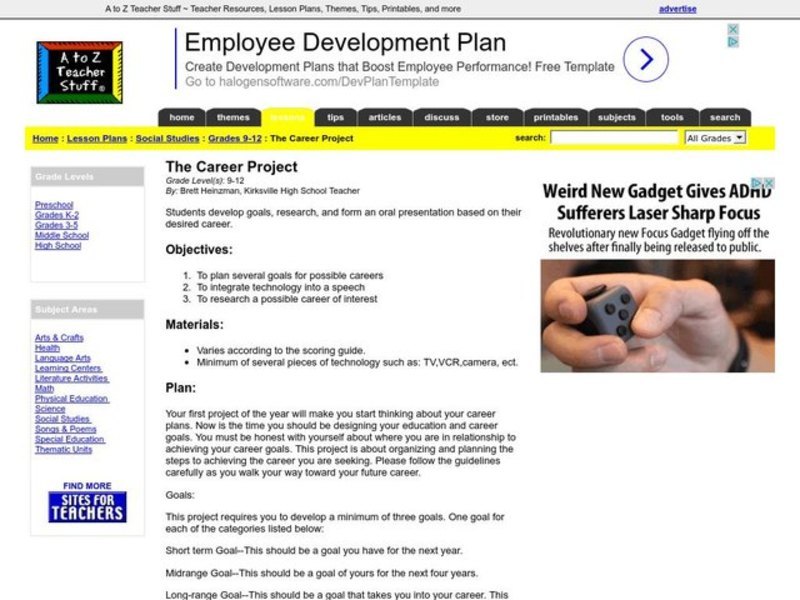 The Career Project Activity