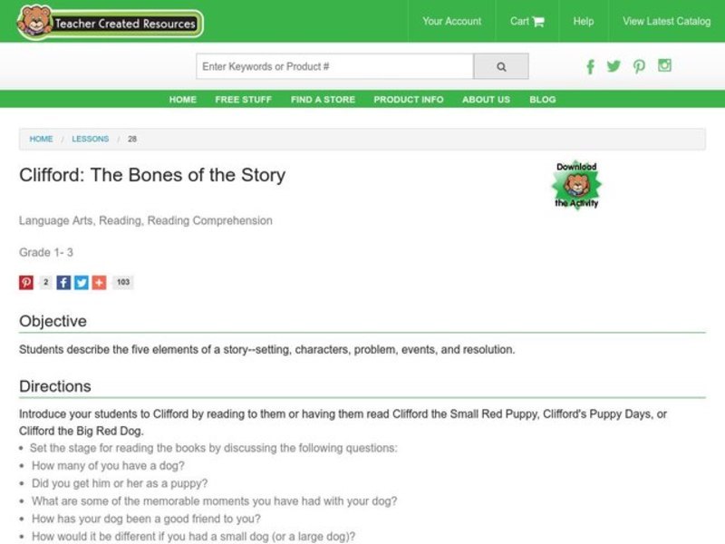 The Bones of the Story Lesson Plan