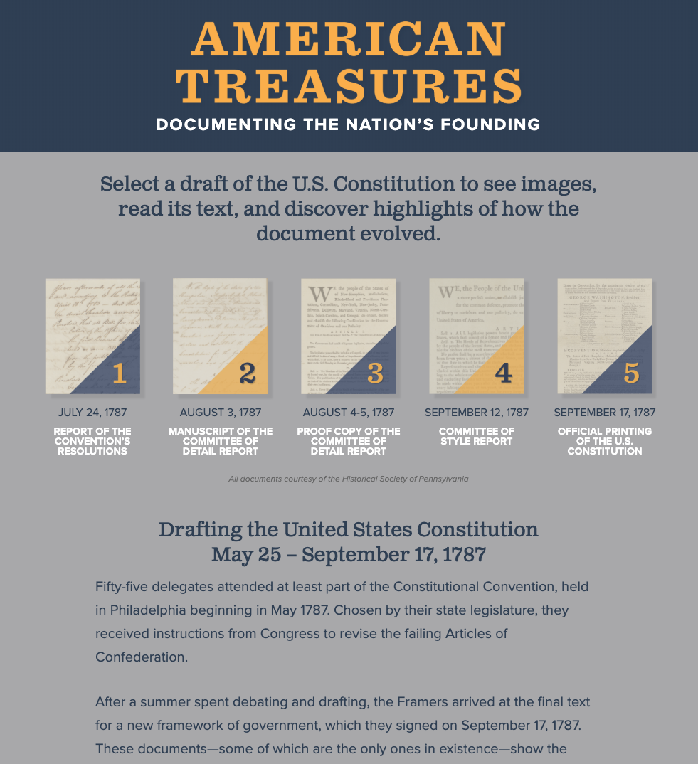 American Treasures Interactive