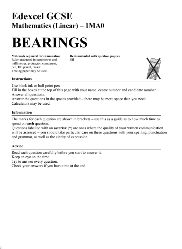 Bearings Assessment