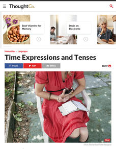 Use of Time Expressions Lesson Plan