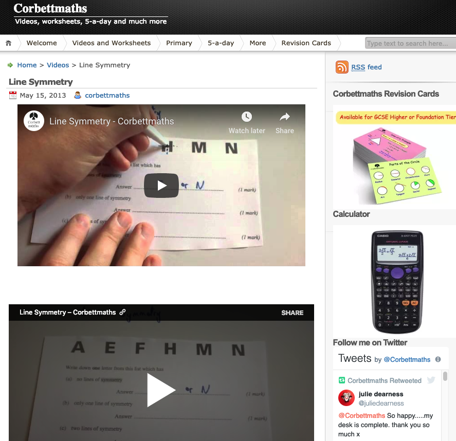 Line Symmetry Instructional Video
