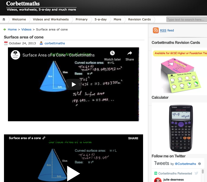 Surface Area of Cone Instructional Video