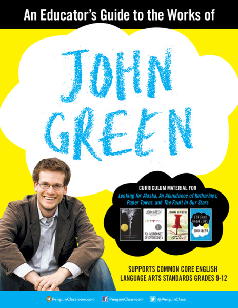 An Educator’s Guide to the Works of John Green Lesson Plan