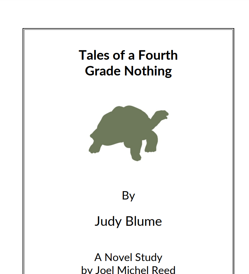 Tales of a Fourth Grade Nothing: Novel Study Study Guide