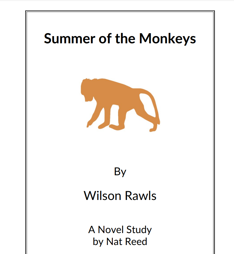 Summer of the Monkeys: Novel Study Study Guide