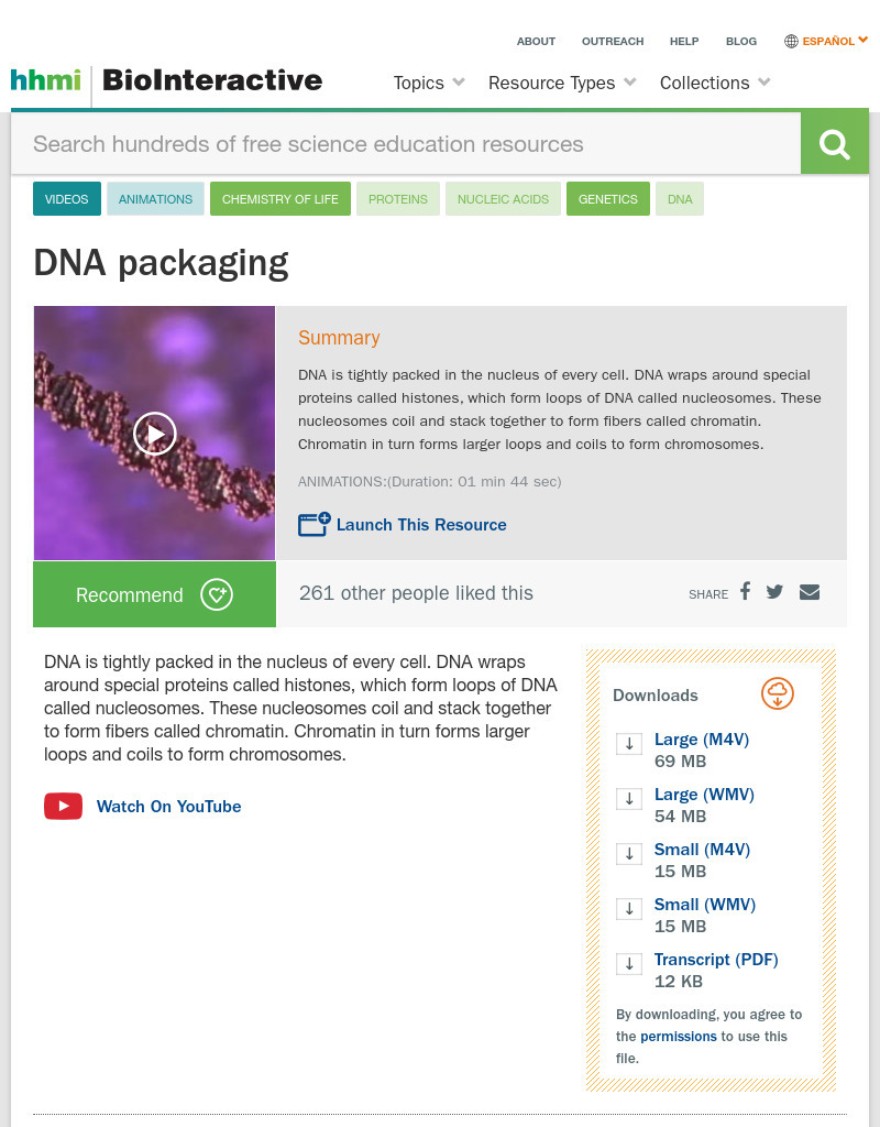 DNA Packaging Instructional Video