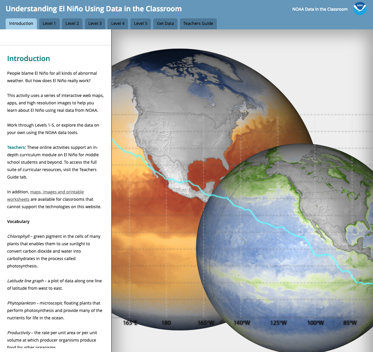 Understanding El Niño Using Data in the Classroom Interactive