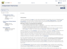 Independent Harmonies Lesson Plan