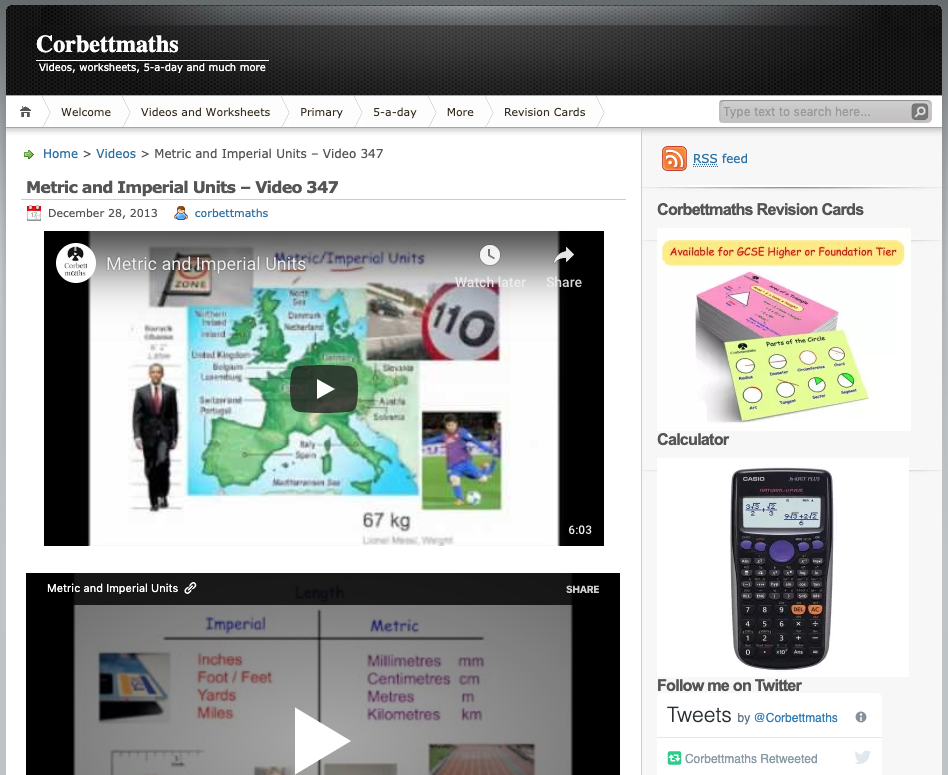 Metric and Imperial Units Instructional Video