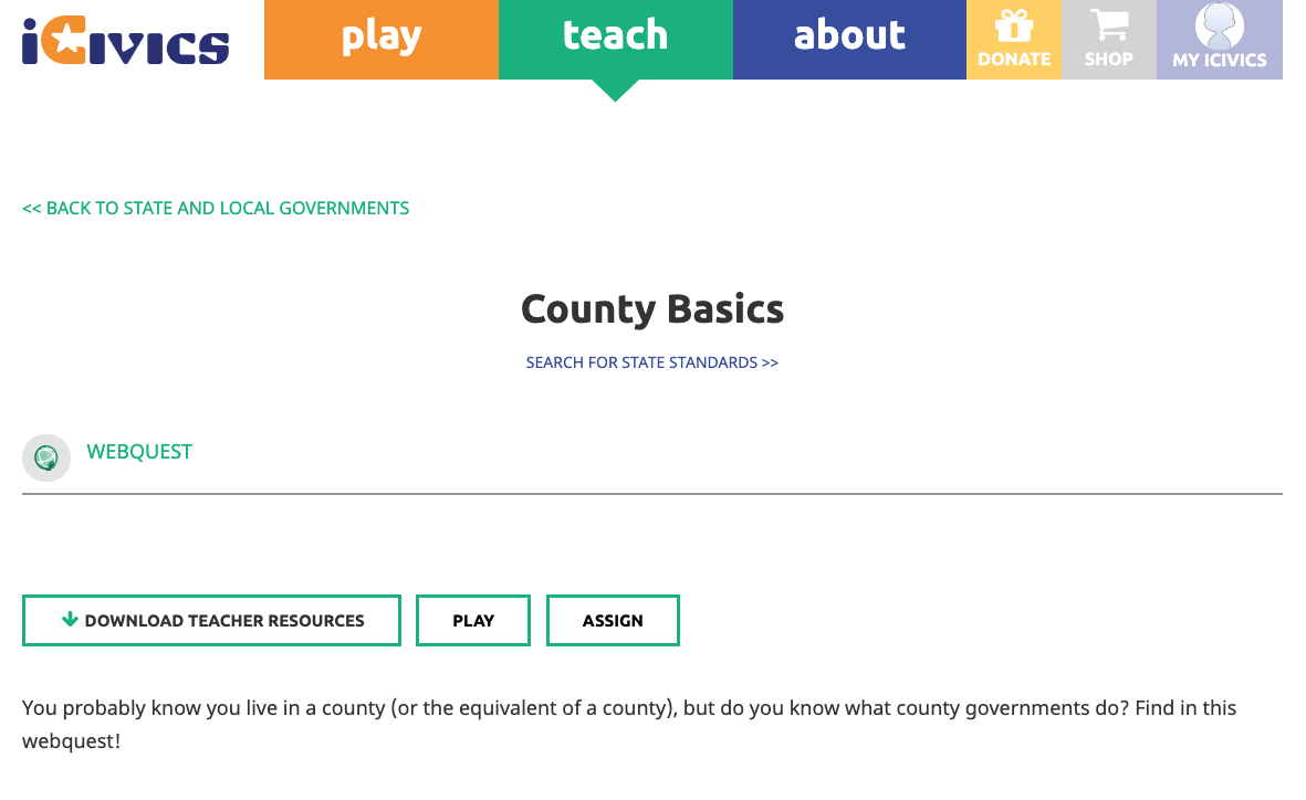 County Basics Interactive