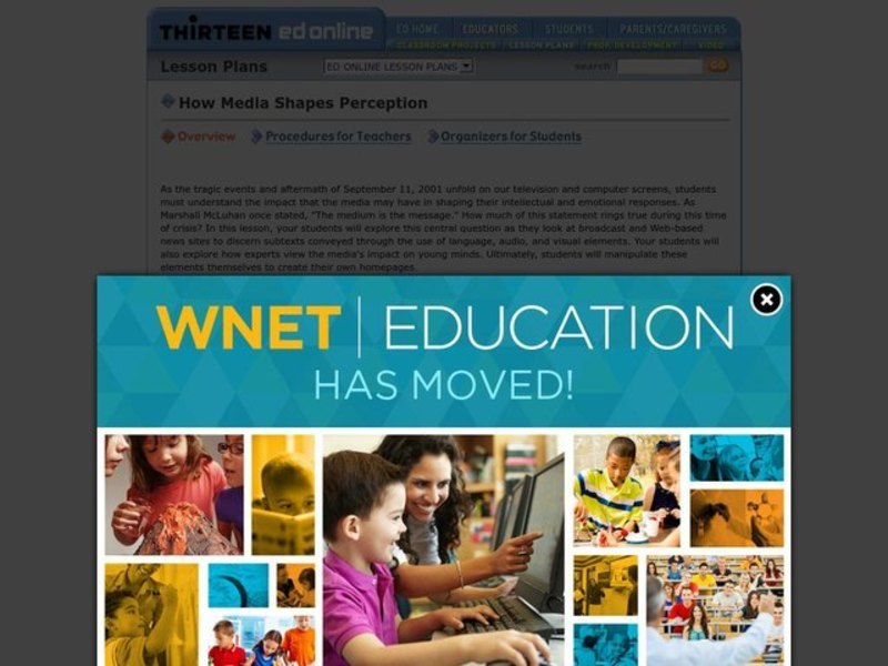 How Media Shapes Perception Lesson Plan