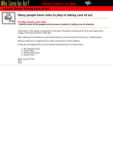 Taking Care of Art Lesson Plan