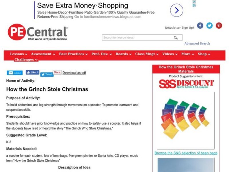 How the Grinch Stole Christmas Lesson Plan