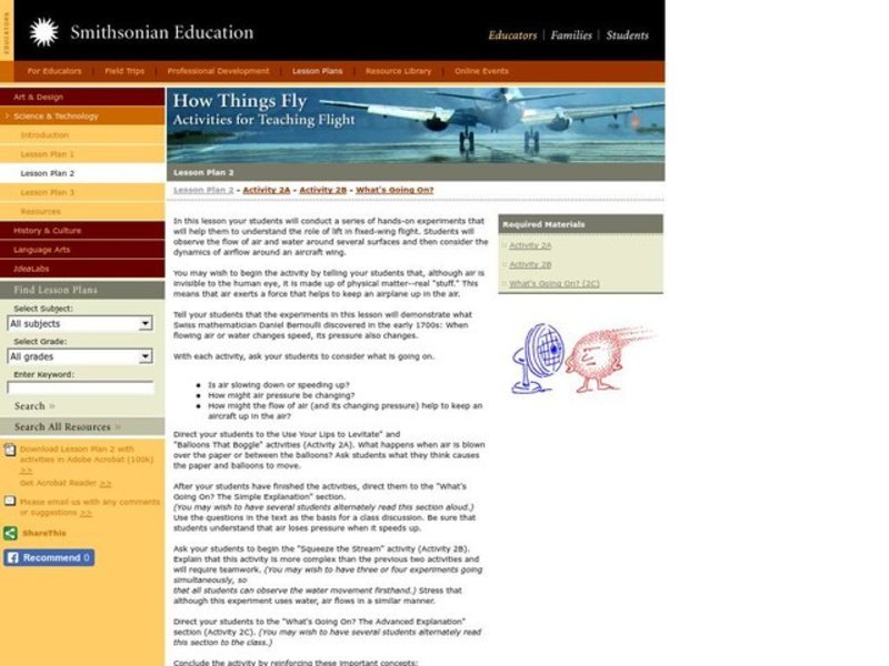 How Things Fly Lesson Plan