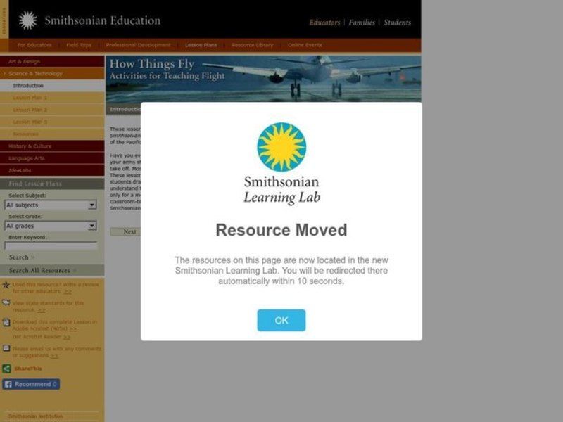 How Things Fly Lesson Plan