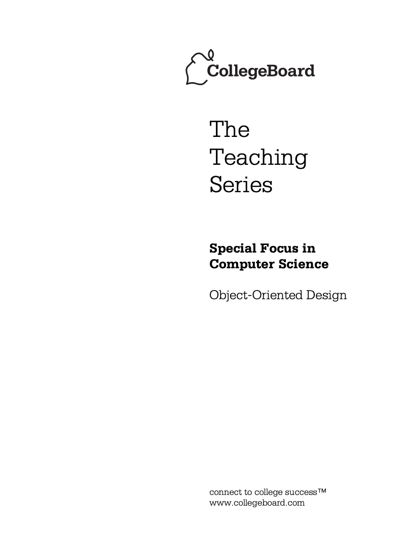 Object-Oriented Design AP Test Prep